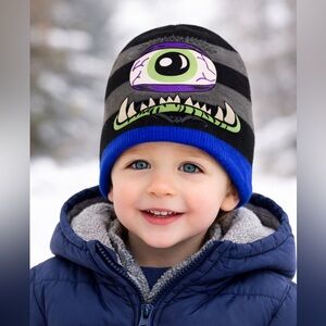Kids reversible monster winter hat
